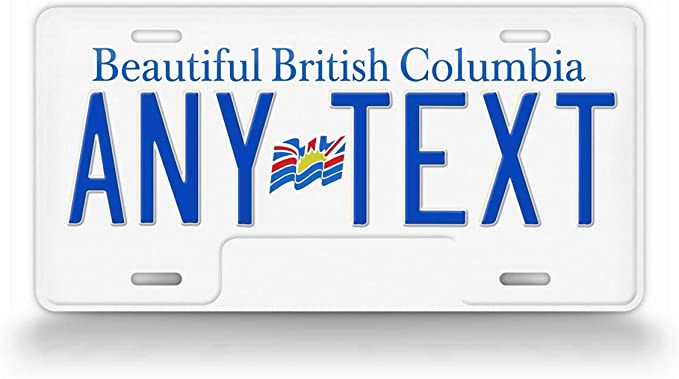 British Columbia plate
