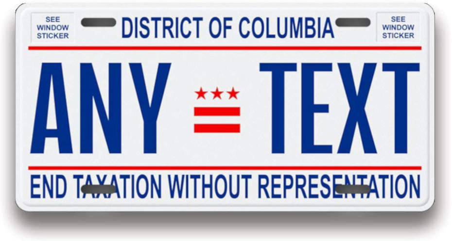 Washington DC plate