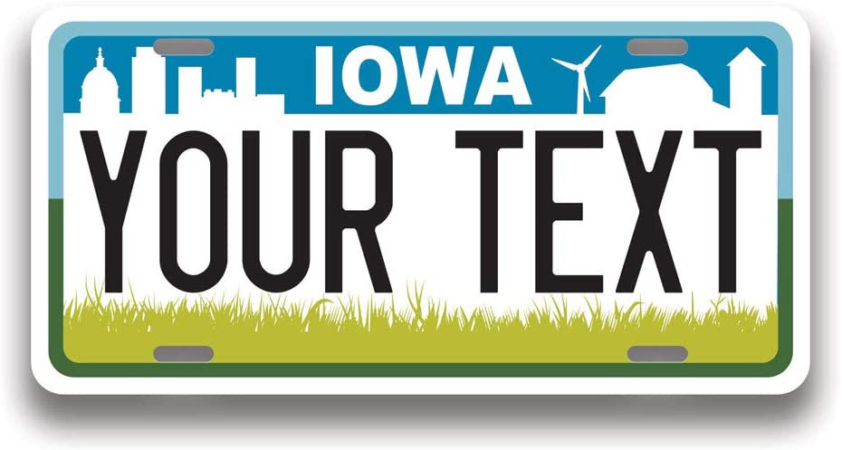 Iowa plate