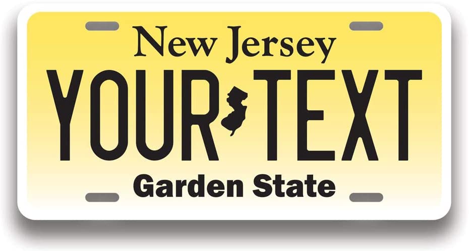 New Jersey plate