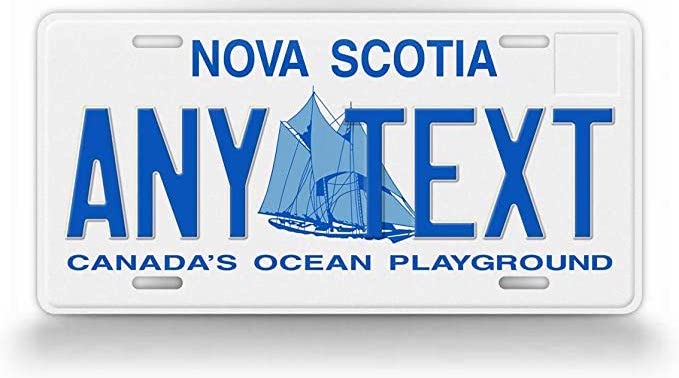 Nova Scotia plate