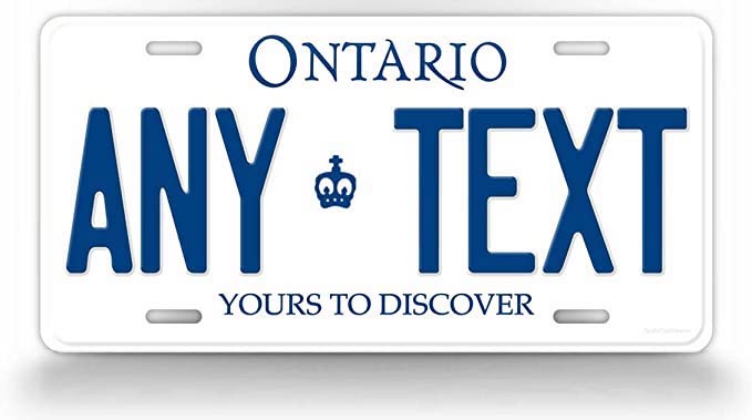 Ontario plate