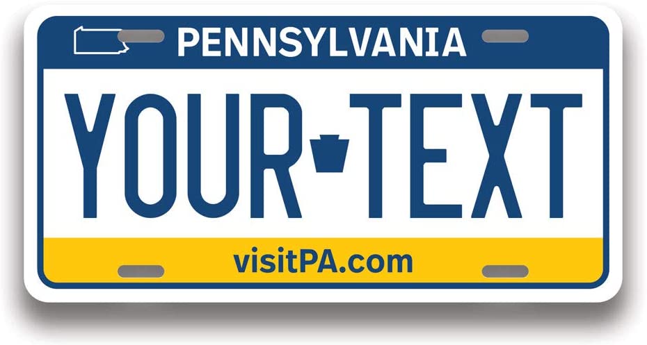Pennsylvania plate